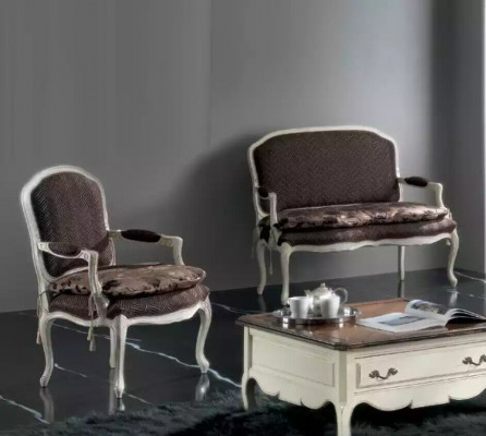 Canapé 2 places Classique Design Luxe Rembourrage Canapé Canapés Fauteuil neuf