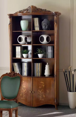 Salon Étagère de livres Classique marron Mobilier étagères en bois