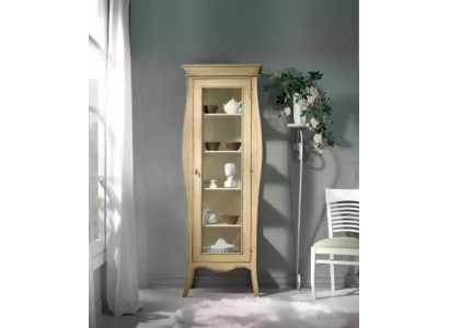 Buffet Vitrine de Luxe Armoire en Verre de Style Classique Italien Meubles