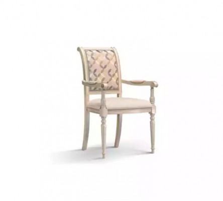 Salle à manger Chaises en bois Rembourrage avec accoudoir Chaise beige Design inclinable