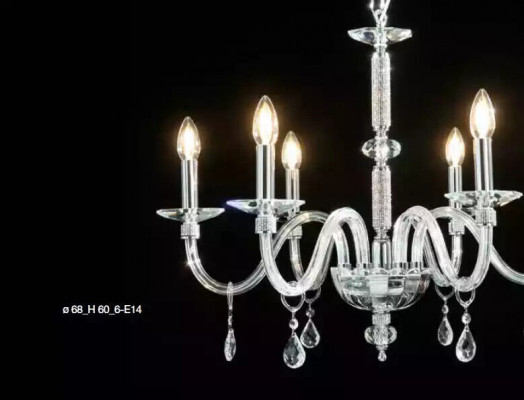 Lustre en cristal Lustre suspendu Plafonnier