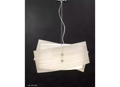 Élégante suspension classique blanche au plafond avec 2 lampes neuves