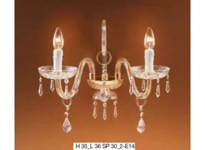 Applique murale classique Lustre de luxe Lampe en cristal Style lustre