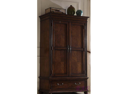 Armoire Armoires de style antique en bois massif Armoire de style wilhelminien Marron Réel