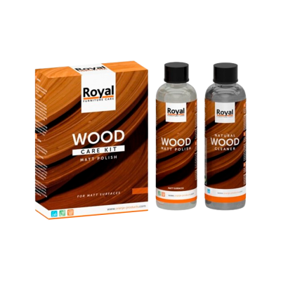 Kit de démarrage Oranje Royal pour le nettoyage du bois, nettoyant mat, 2 x 75 ml