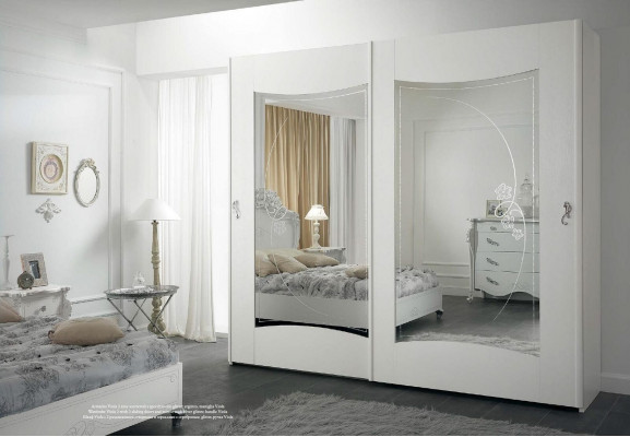 Armoire blanche Mobilier de luxe Mobilier italien Armoire de chambre