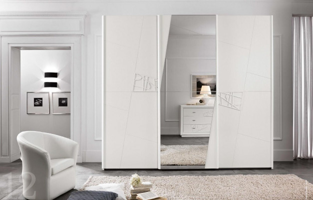 Armoires Italie Armoire Armoire de luxe Portes coulissantes Design Bois Moderne